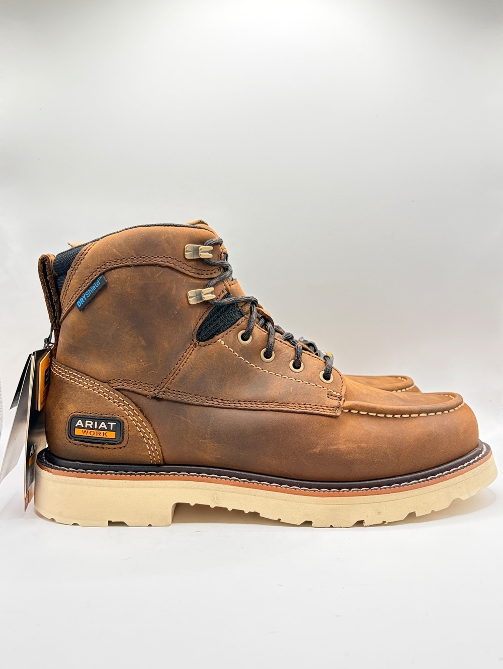 Ariat Work Rebar Lift 6 H2O Waterproof Work Boots Distressed Brown Size 10